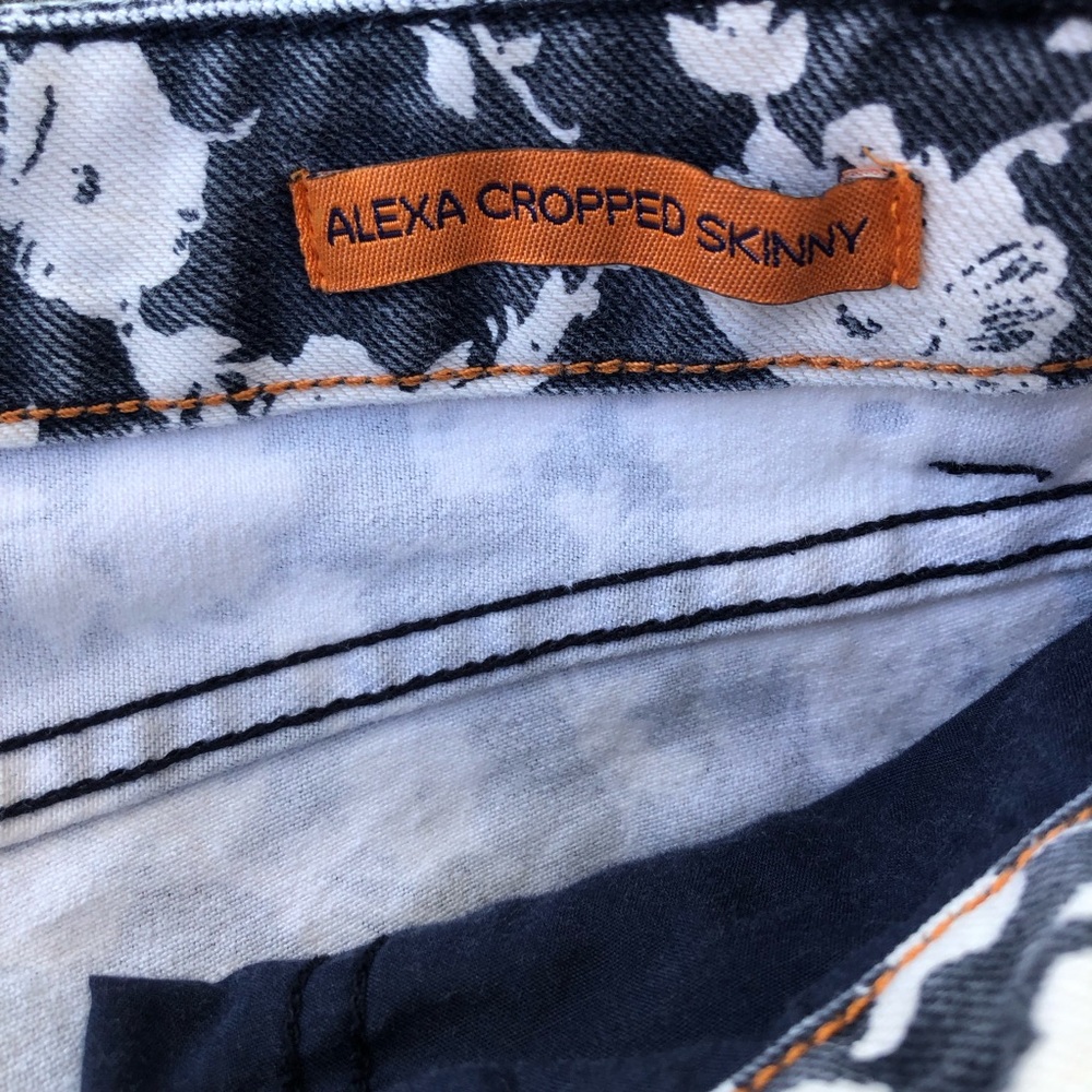 Tory Burch Alexa cropped skinny floral jeans size 27 - Picture 4 of 16